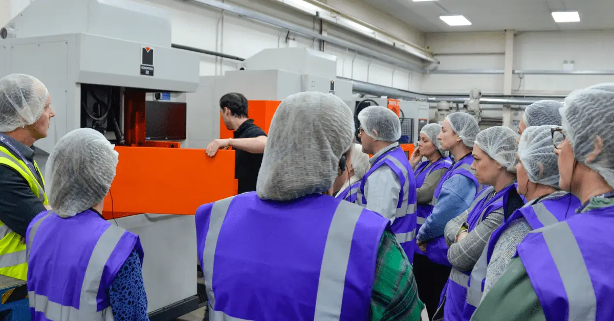 Image of a nurse visit in the tool room