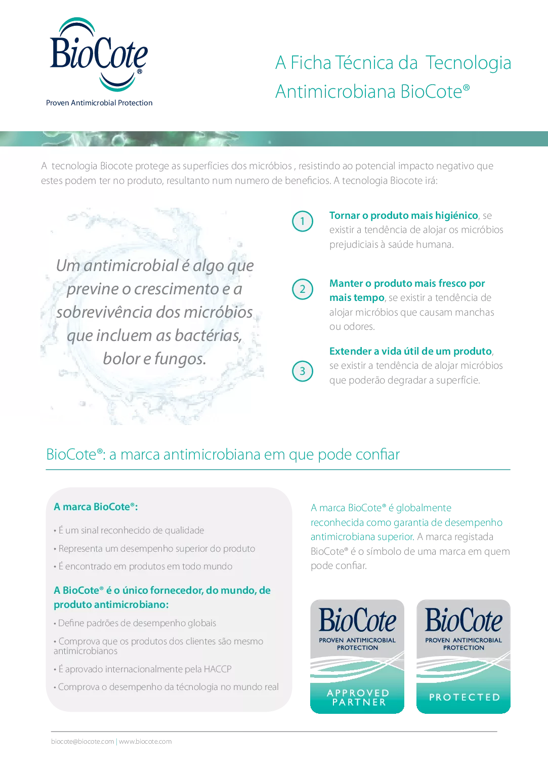 220 BioCote Fact Sheet PORTUGUESE pdf Eakin Healthcare