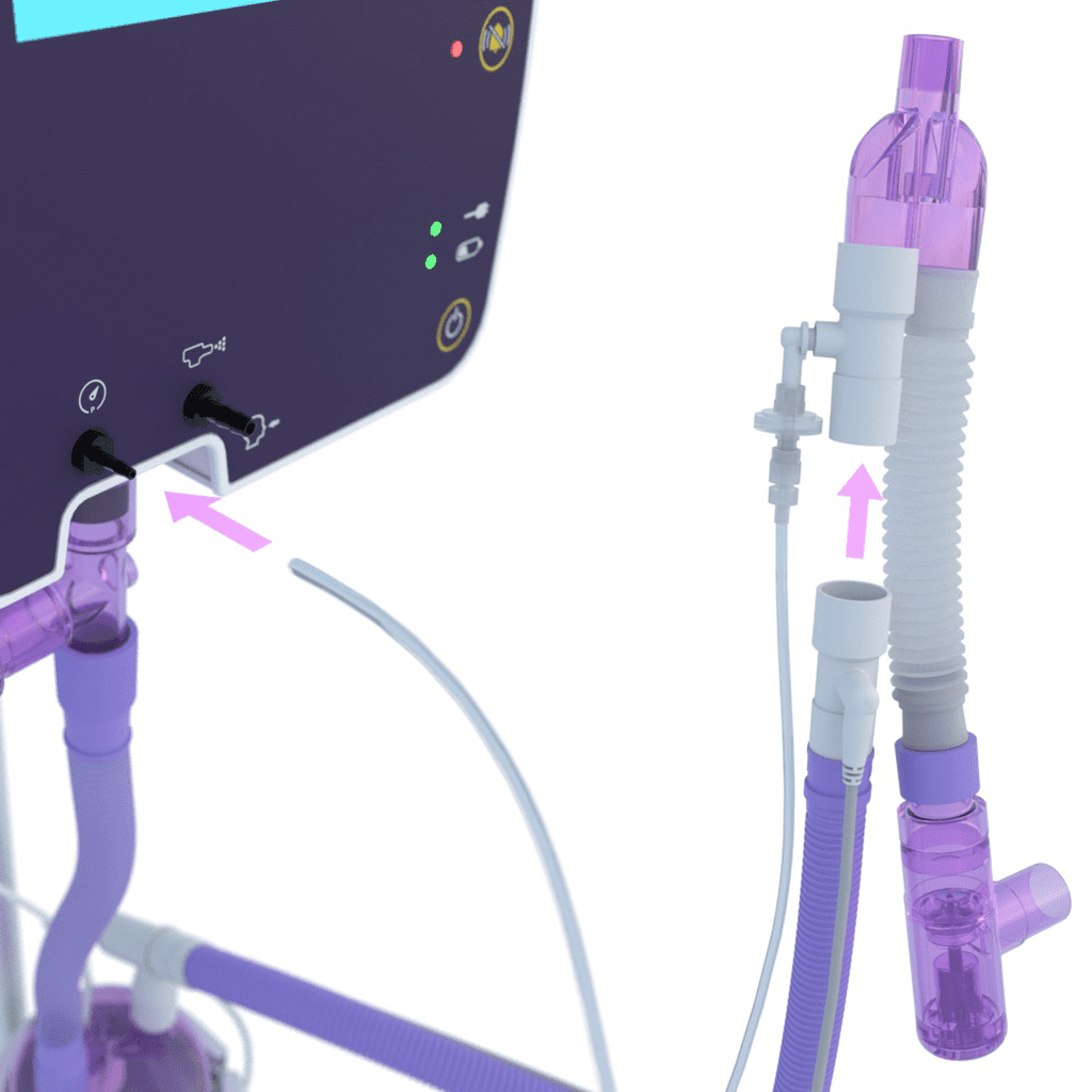 3D rendering of the AquaVENT FD140i with a circuit being attached