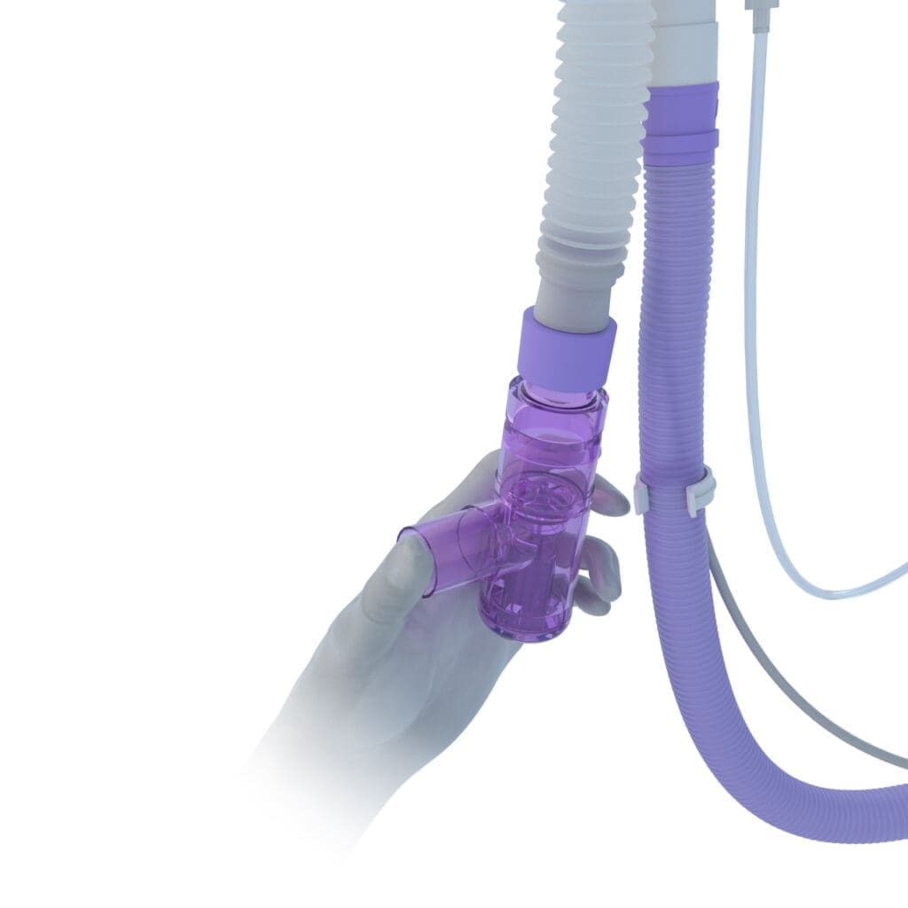 3D rendering of the AquaVENT FD140i with the overflow chamber being tested