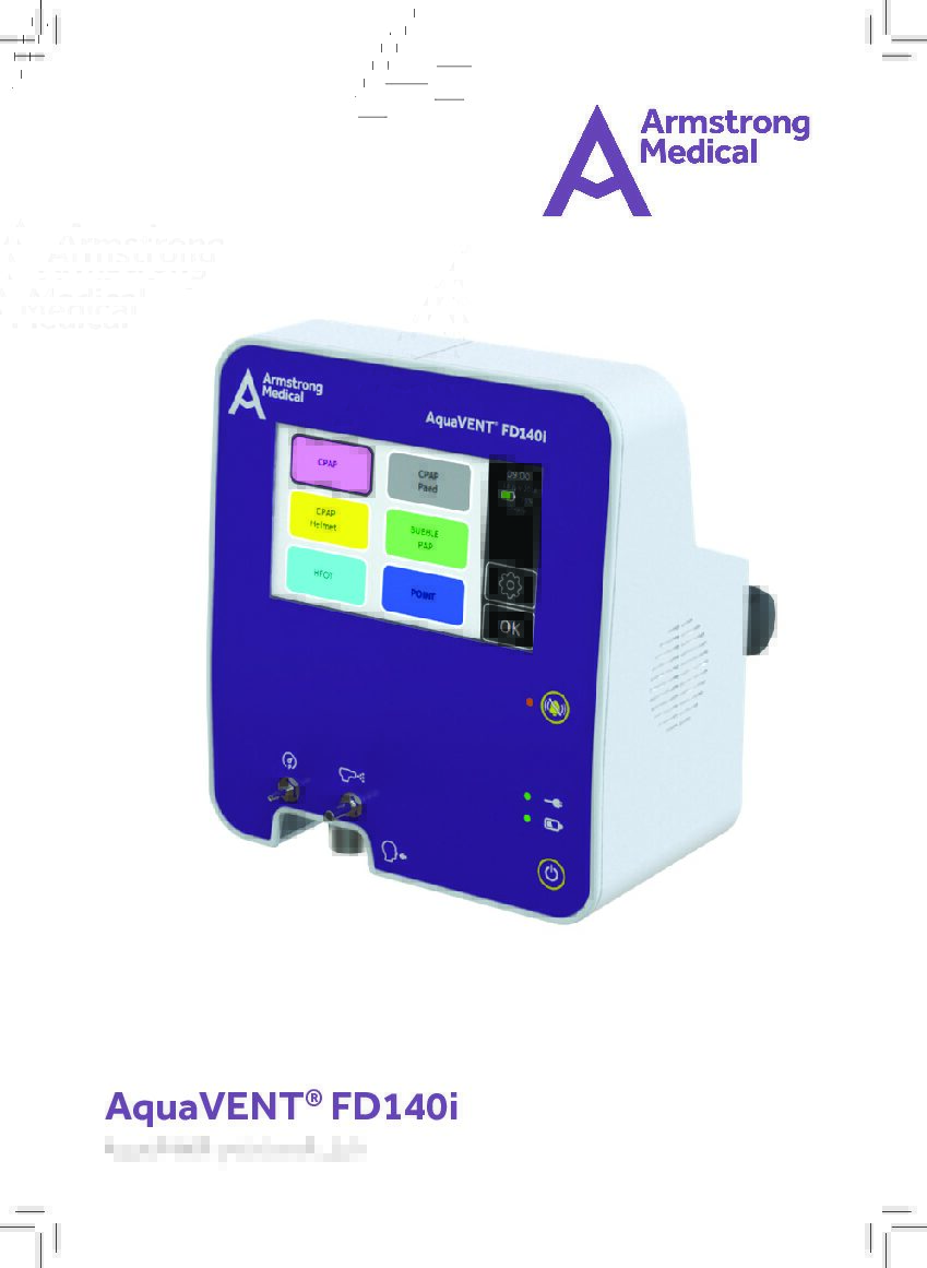 Aquavent FD140i User Manual AR Issue 09 pdf Eakin Healthcare
