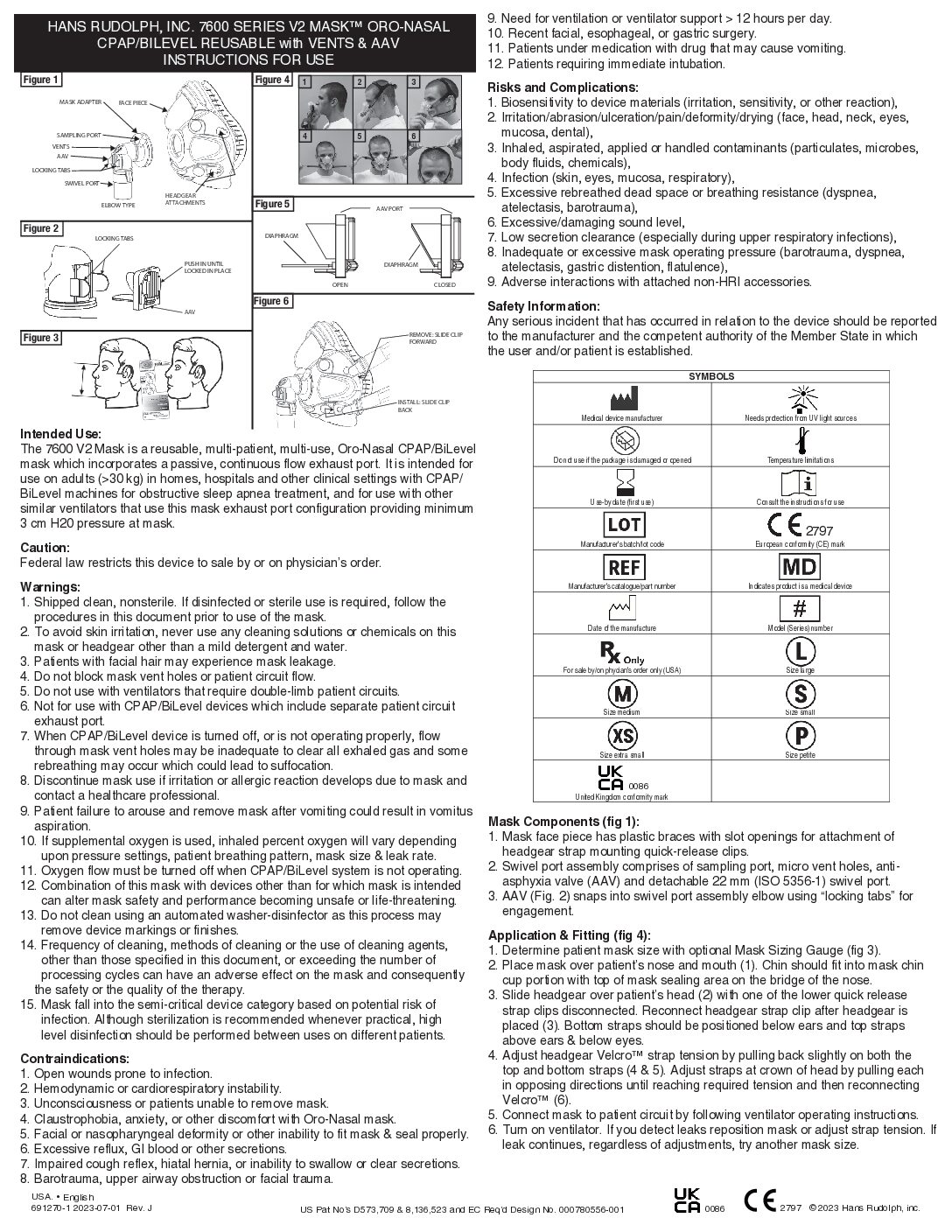 691270 J 2023 07 01 7600 IFU Blue Reusable pdf Eakin Healthcare