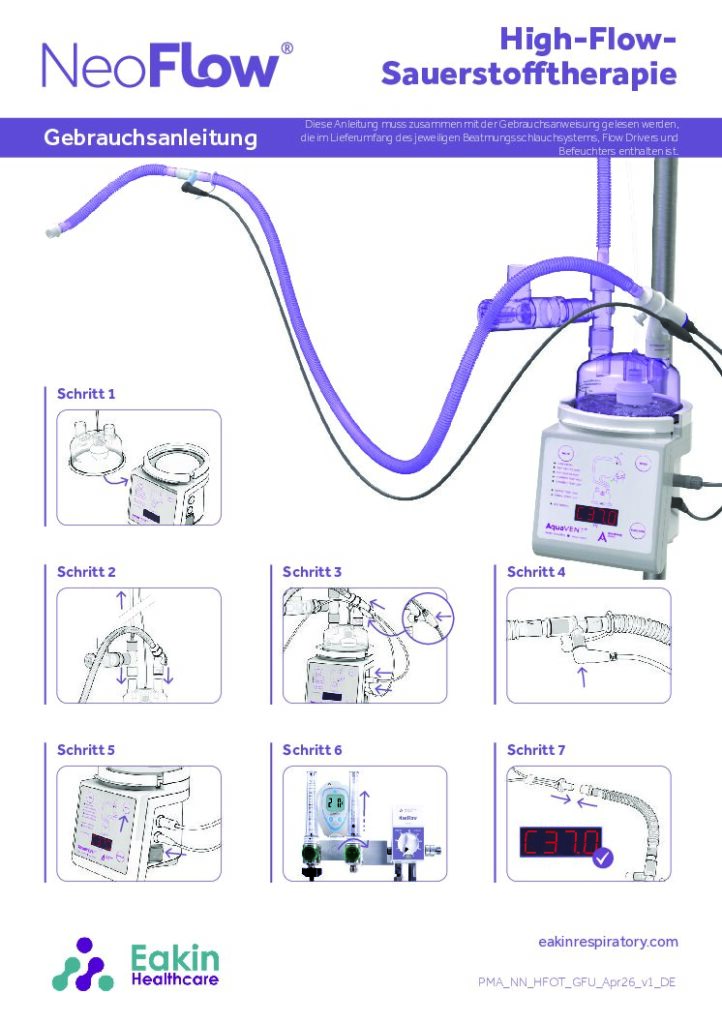 High Flow Oxygen Therapy User Guide V1 German pdf Eakin Healthcare