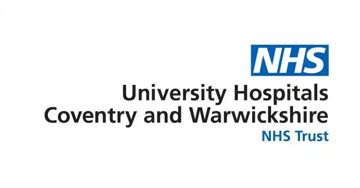 University Hospitals Coventry and Warwiskshire NHS logo University Hospitals Coventry and Warwiskshire NHS logo